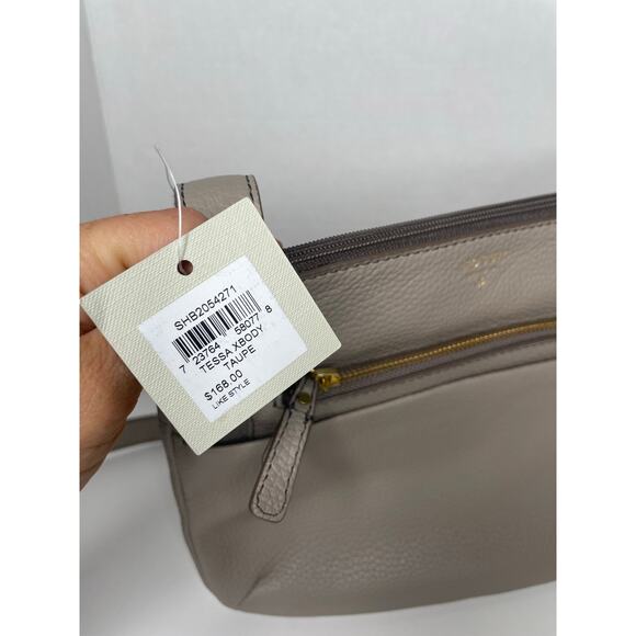 NEW Fossil Tessa Crossbody Bag Taupe - Picture 3 of 6